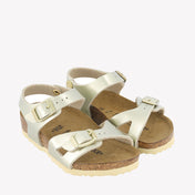 Birkenstock flickor sandaler guld