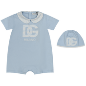 Dolce & Gabbana Baby Boys Box traje azul claro