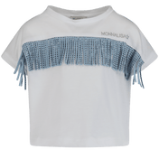 Monnalisa para niños camiseta de niñas blancas