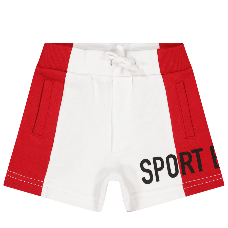 Dsquared2 Baby Jongens Shorts Rood 3 mnd