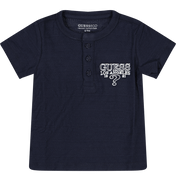 Guess Bébé Garçons T-shirt Navy