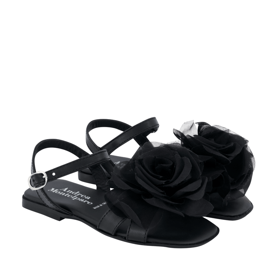 Andrea Montelpare Girls Sandals Black