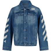 Jeans de chaqueta para niños para niños blanquecinos