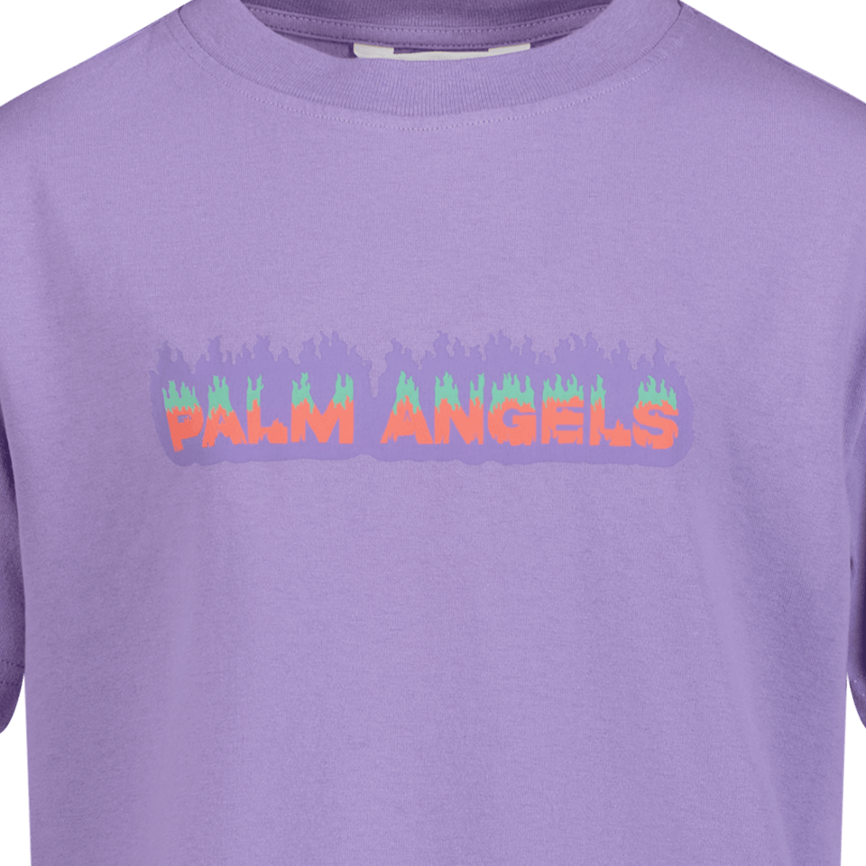 Palm Angels Kinder Meisjes T-Shirt Lila