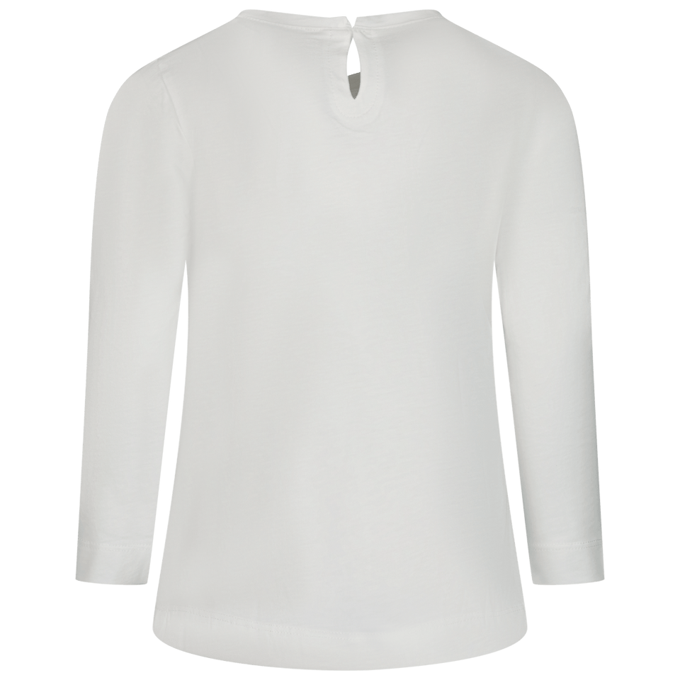 MonnaLisa Kinder Meisjes T-Shirt Off White