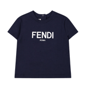 Fendi Baby Unisex T-shirt Marinha