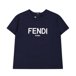 Fendi Baby Unisex T-Shirt Navy 3 mnd