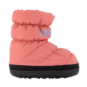 Dsquared2 garotas infantis botas de neve rosa