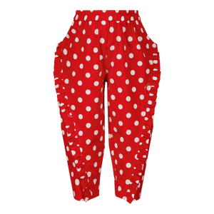 MonnaLisa Baby Meisjes Broek Rood 3 mnd