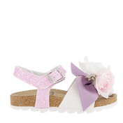 Monennalisa Sandalias de niñas para niños rosa claro