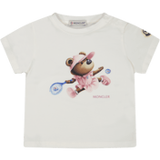 Moncler Baby Girls T-shirt vit
