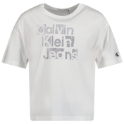 Calvin Klein Kids Girls T-skjorte hvit