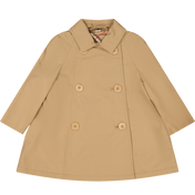 Burberry bambina giacca beige