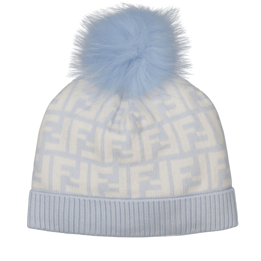 Fendi Baby Unisex Mütze Hellblau