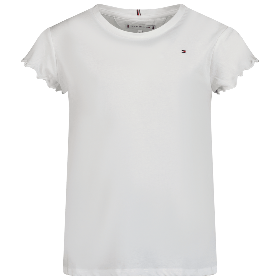 Tommy Hilfiger Kinder Meisjes T-Shirt Wit 4Y