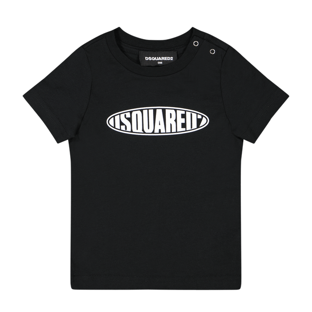 Dsquared2 Baby Unisex T-Shirt Zwart 3 mnd