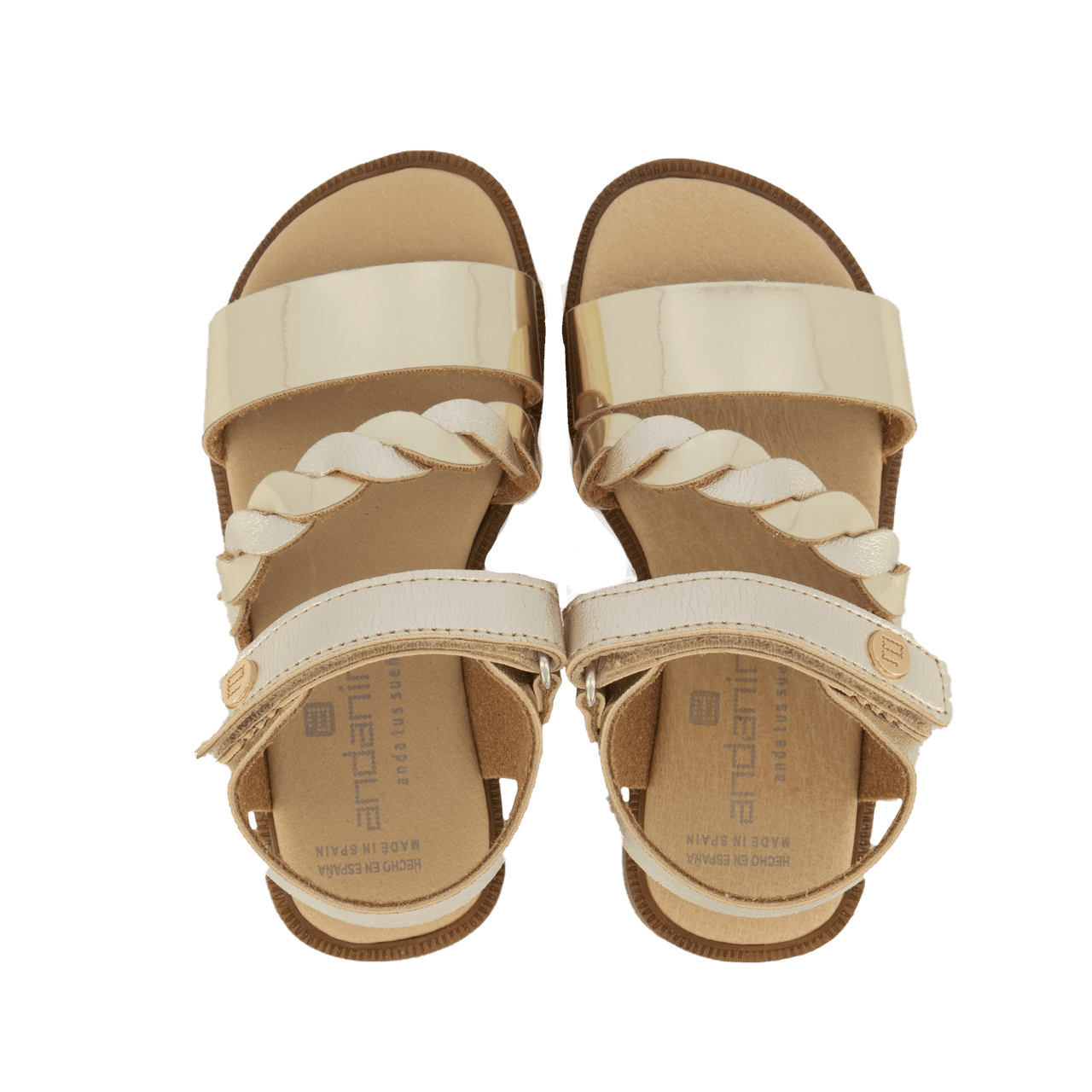 Andanines Kinder Meisjes Sandalen Goud