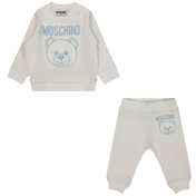 Moschino baby unisex jogging oblek světle modrá