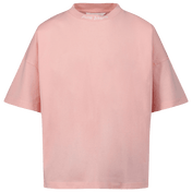 Palm Angels Camiseta de chicas para niños de color rosa claro