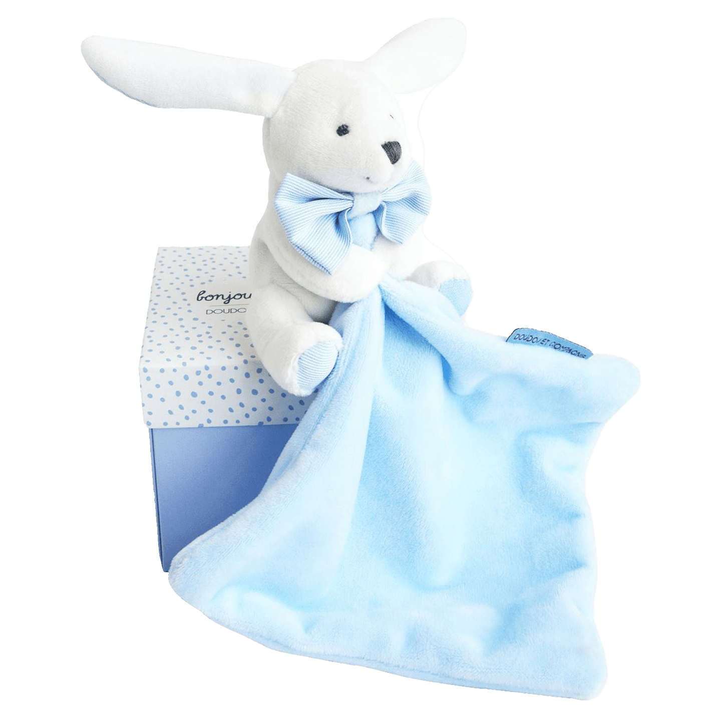 Doudou et Compagnie Baby Bunny+Doudou Licht Blauw ONE