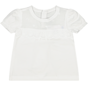 T-shirt Mayoral Baby Girls White