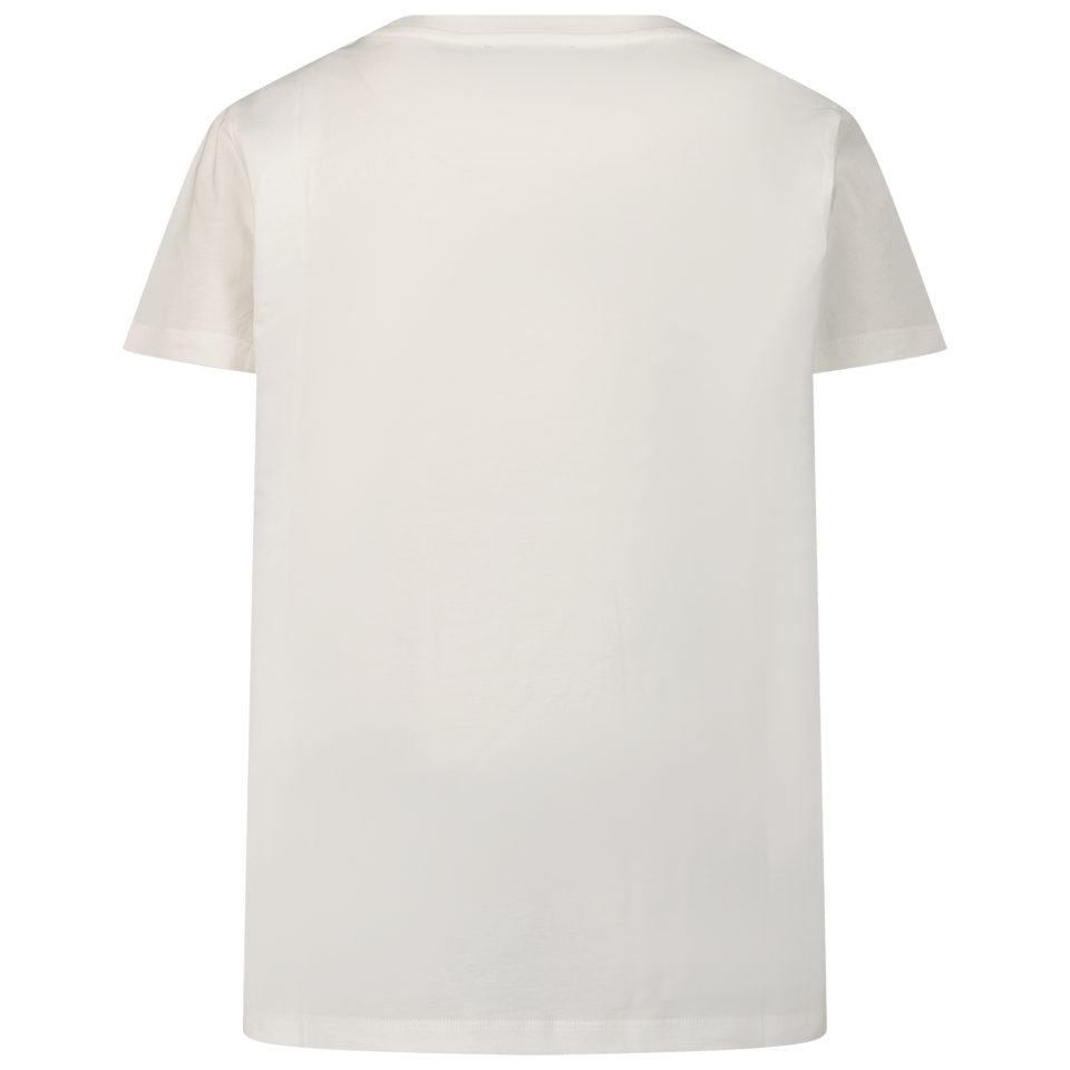 Balmain Kinder Meisjes T-Shirt Off White