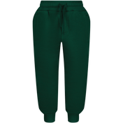 Pantaloni per bambini Dolce & Gabbana verde scuro