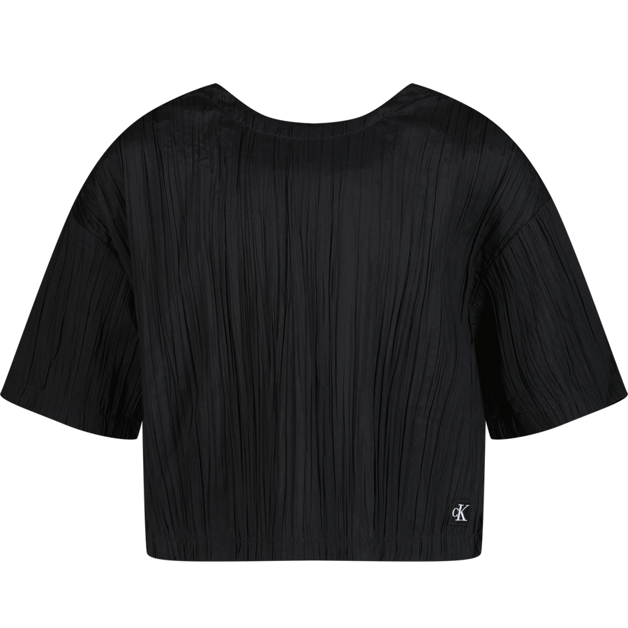 Calvin Klein Kinder Meisjes T-Shirt Zwart