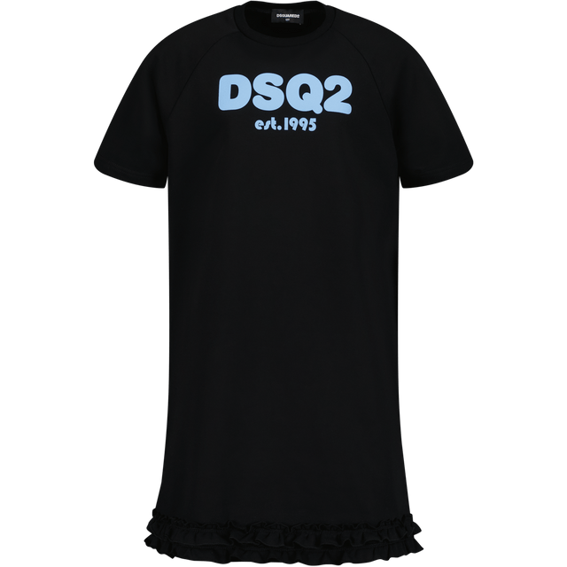 Dsquared2 Kinder Meisjes Jurk Zwart 4Y