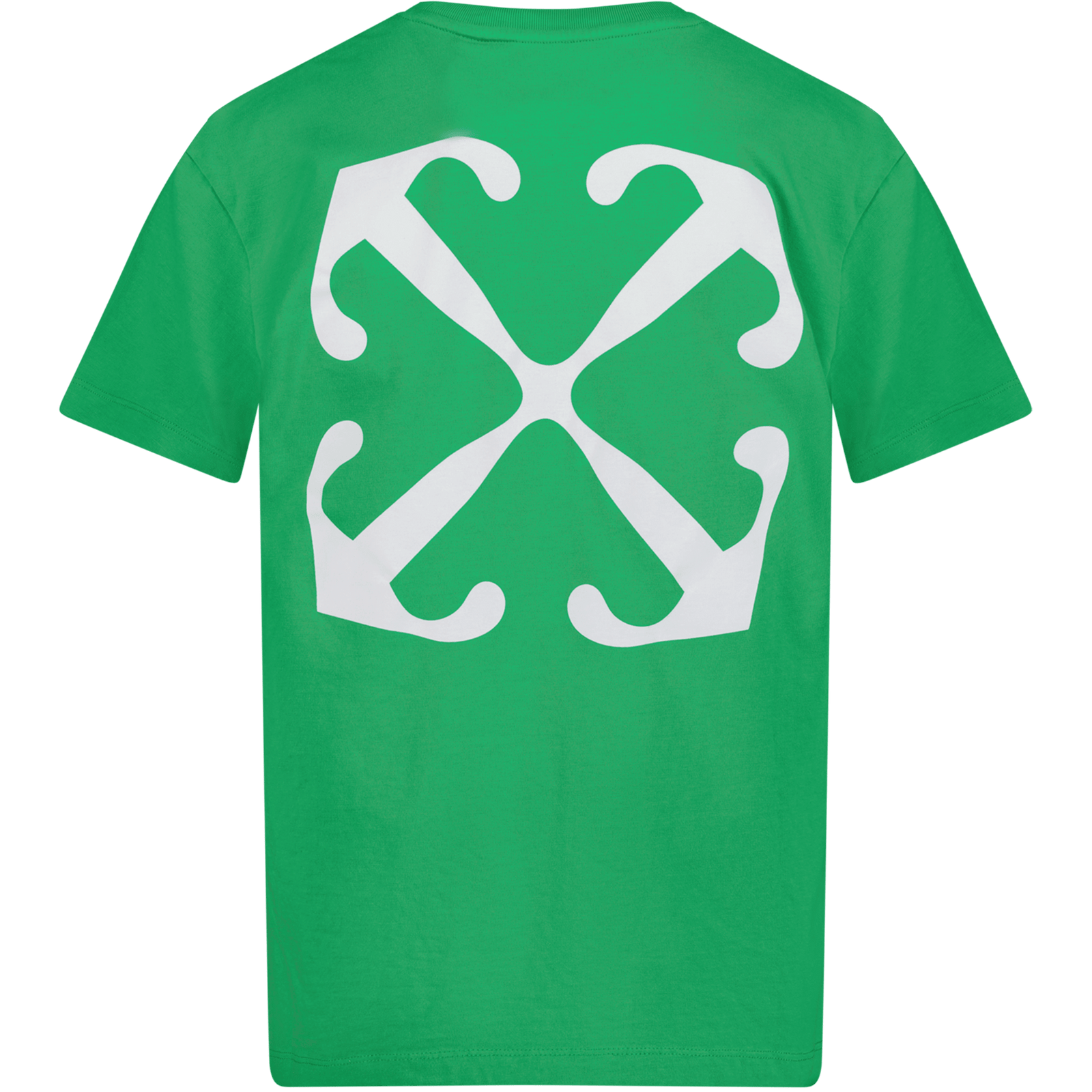 Off-White Kinder Jongens T-Shirt Groen 4Y