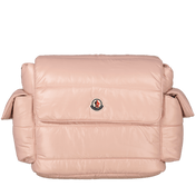 Bolsa de pañales Moncler rosa claro