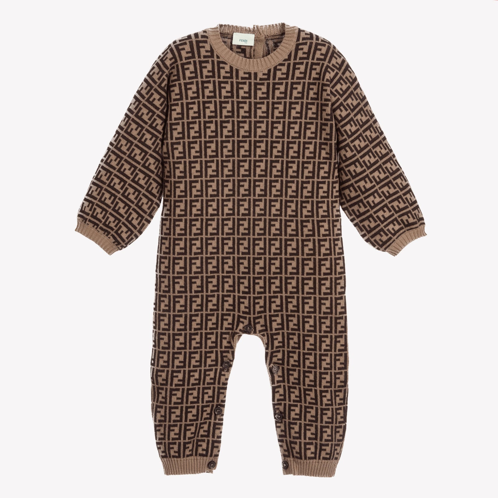 Fendi Baby Unisex Box Anzug in Braun