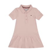 Tommy Hilfiger Baby Girls Vestido de color rosa claro