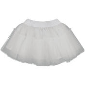 MonnaLisa Baby Girls Skirt White