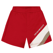 Armani baby pojkar shorts rött