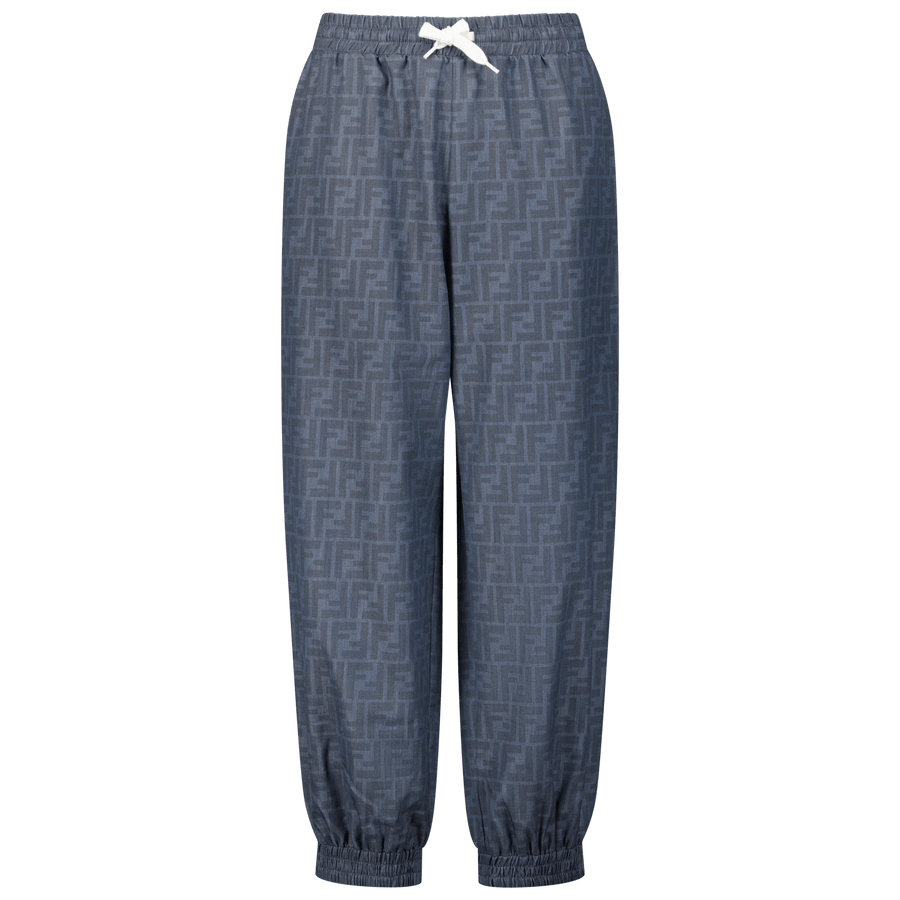 Fendi Kinder Unisex Broek Blauw