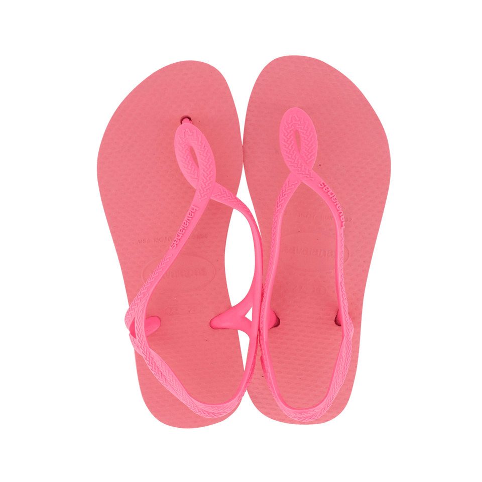 Havaianas Kinder Meisjes Slippers Fluor Roze