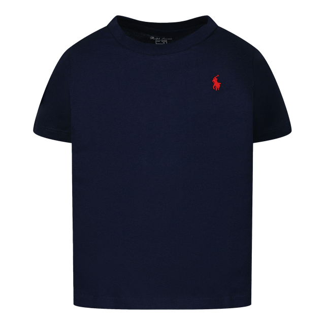 Ralph Lauren Baby Jongens T-Shirt Navy 3 mnd