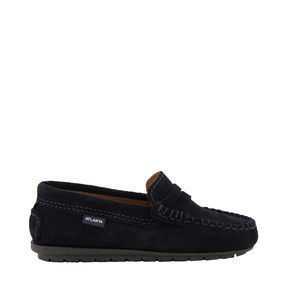Atlanta Mocassin Unisex Kids Shoes Navy
