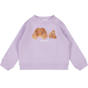 Palm angels suéter de meninas lilás