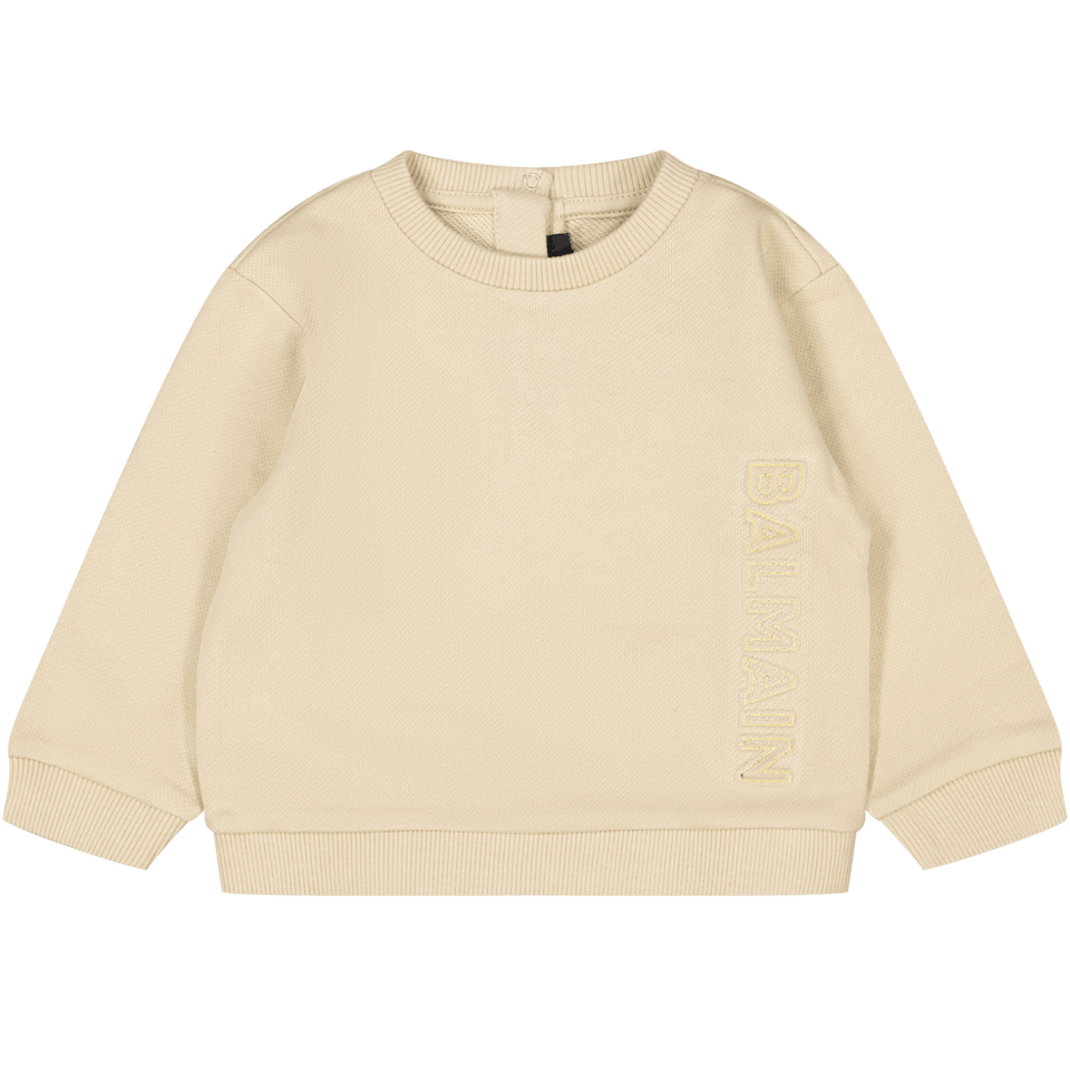 Balmain Baby Unisex Trui Beige 6 mnd