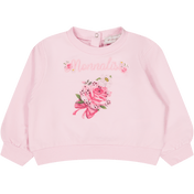 Monennalisa bambine maglione rosa chiaro