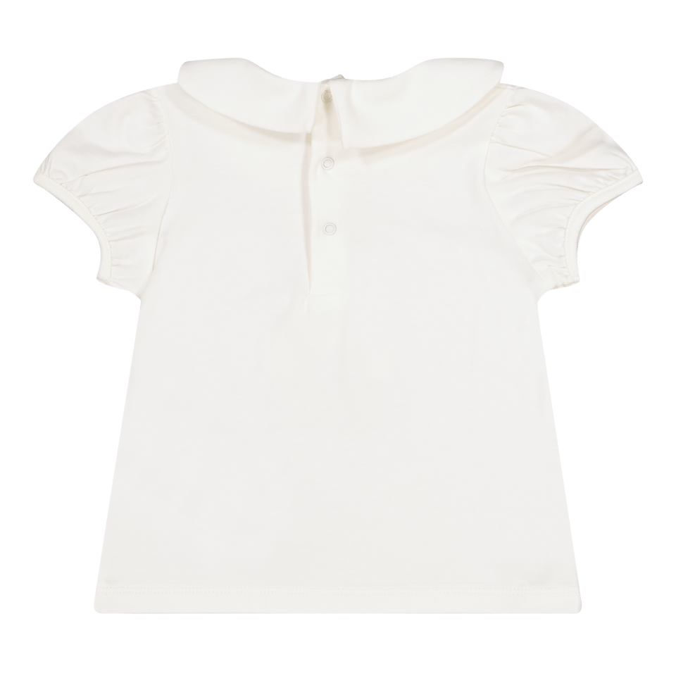 Moschino Baby Meisjes T-Shirt Off White