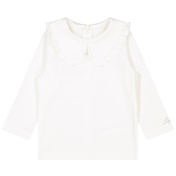 Camiseta de las niñas de Lapin House White