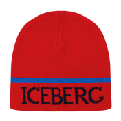 Iceberg Baby Jungen Mütze Rot