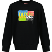 Suéter de garotos para crianças diesel preto