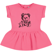 Moschino baby flickor klänning fuchsia