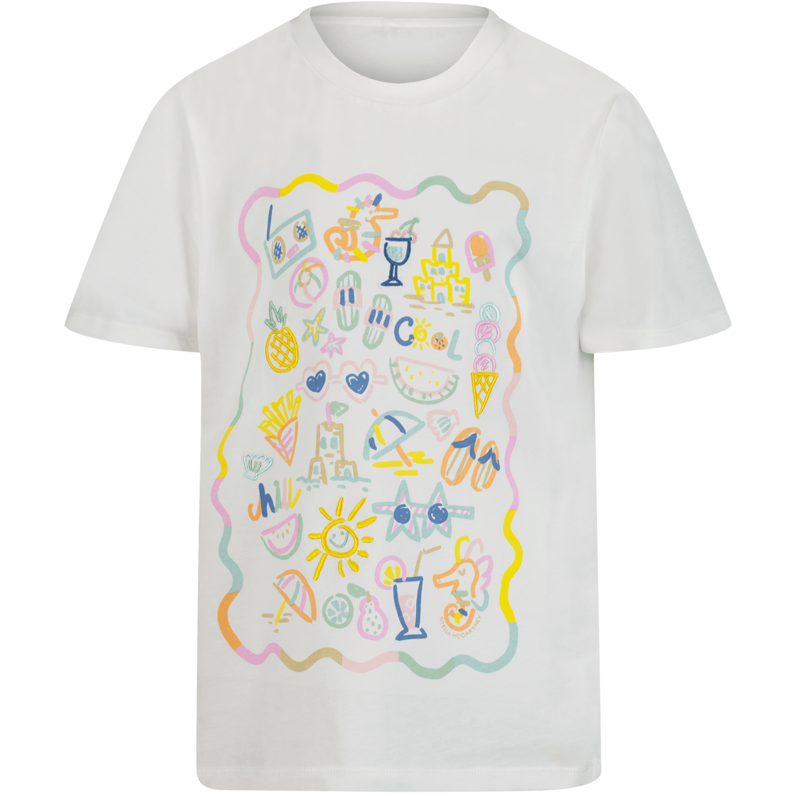 Stella McCartney Kinder Meisjes T-Shirt Off White 4Y