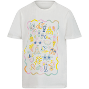 Stella McCartney Kids Girls T-shirt fra White
