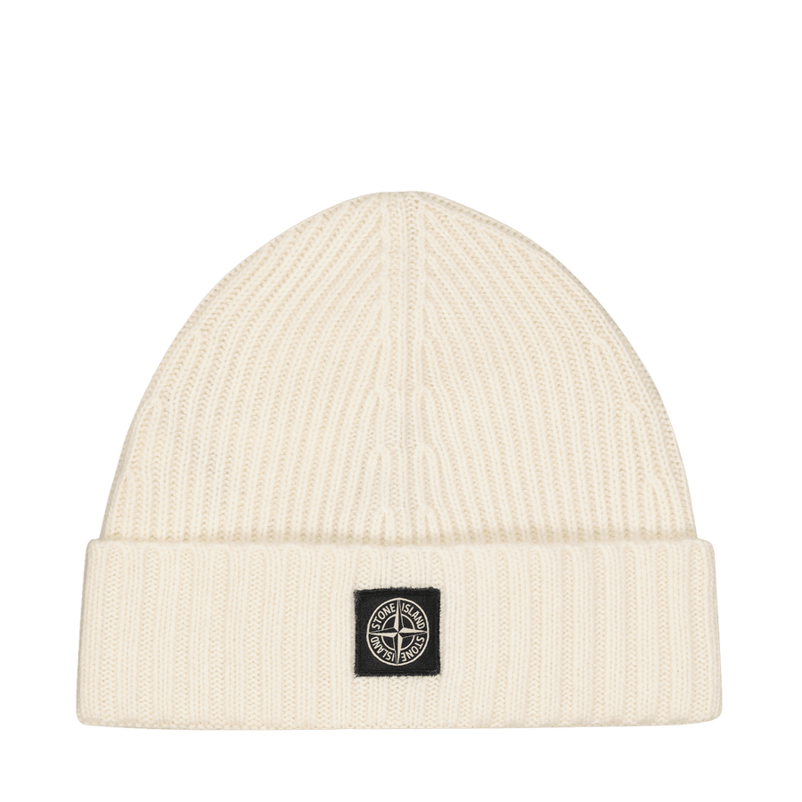 Stone Island Boys Beanie Off-White